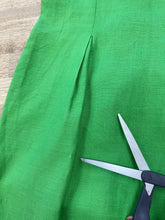 90s Green Linen Dress