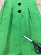 90s Green Linen Dress