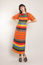70s Striped Tapestry Dress