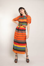 70s Striped Tapestry Dress
