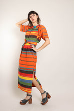 70s Striped Tapestry Dress
