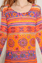 60s Psychedelic Fringe Dress