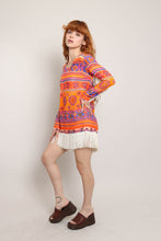 60s Psychedelic Fringe Dress