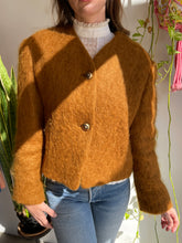 80s Mustard Mohair Jacket