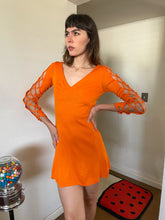 70s Lace Up Mod Dress