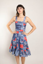 70s Denim Patchwork Dress