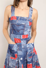 70s Denim Patchwork Dress