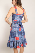 70s Denim Patchwork Dress