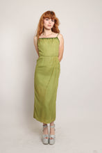60s Green Chiffon Dress