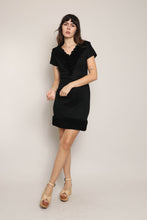 60s Ruffle Trim Mod Dress