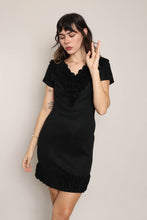 60s Ruffle Trim Mod Dress