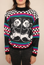 80s Panda Bear Sweater