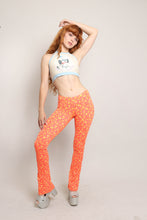 90s Orange Floral Pants