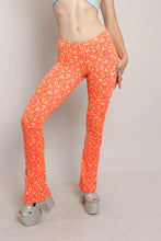 90s Orange Floral Pants