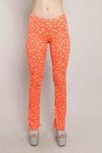 90s Orange Floral Pants