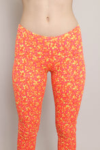 90s Orange Floral Pants