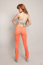 90s Orange Floral Pants