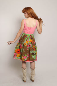 60s Floral Cotton Dress