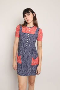 60s Heart Print Dress