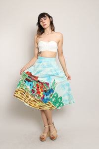 50s Village Print Skirt