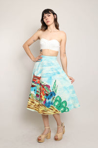 50s Village Print Skirt
