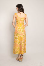 60s Floral Silk Dress
