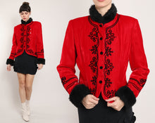 90s Velvet Soutache Jacket
