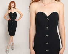 80s Strapless Sweetheart Dress