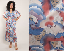 70s Psychedelic Faces Dress