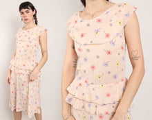 40s Floral Cotton Dress