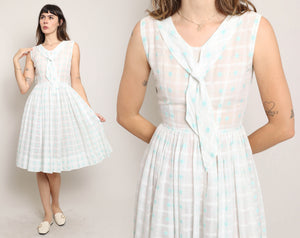 50s Sheer Cotton Dress