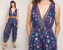 70s India Gauze Jumpsuit