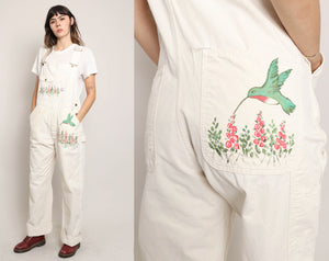 90s Hand Painted Pointer Overalls