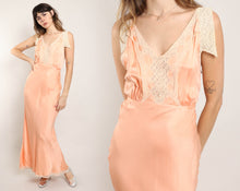 40s Silk Satin Nightgown