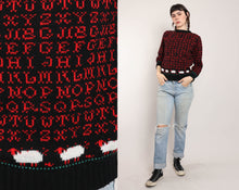 70s Alphabet Sheep Sweater