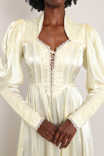 70s Gunne Sax Satin Dress