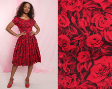 ❤️ 50s Rose Garden Dress