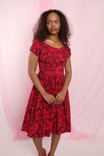 ❤️ 50s Rose Garden Dress
