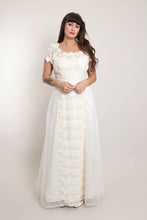 70s 4 Piece Wedding Dress Set