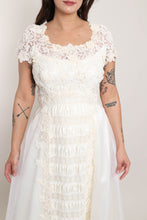 70s 4 Piece Wedding Dress Set