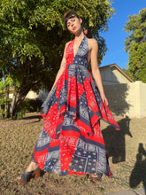 70s Gunne Sax Tiered Halter Dress