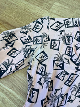 40s Pink Novelty Print Dress