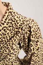 40s Leopard Princess Dress Coat