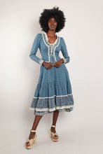 70s Gunne Sax Peplum Dress