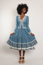 70s Gunne Sax Peplum Dress