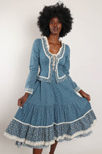 70s Gunne Sax Peplum Dress