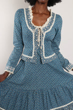 70s Gunne Sax Peplum Dress