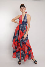 70s Gunne Sax Tiered Halter Dress