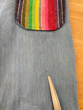 70s Serape Denim Jumpsuit