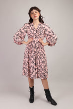40s Pink Novelty Print Dress